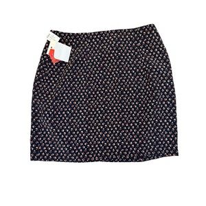 NWT vintage 90s mini wrap skirt in navy floral print